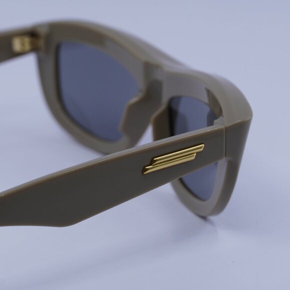 Bottega Veneta BV1326S 003 Sunglasses Brown Rectangle Frame, Grey Lenses - Picture 9 of 10